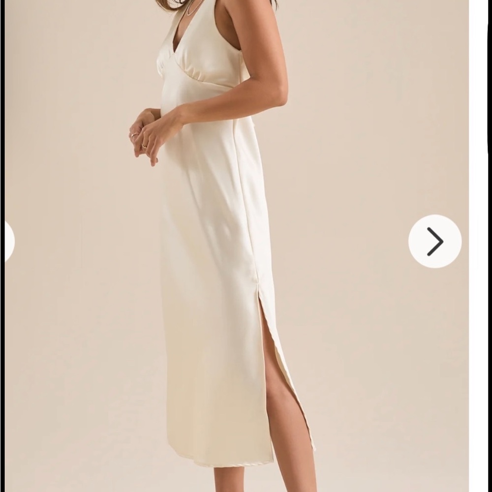 Altar'd State Cream Midi Dress